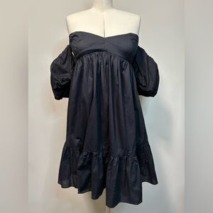 Urban Outfitters Off the Shoulder Black Mini Dress Size XS